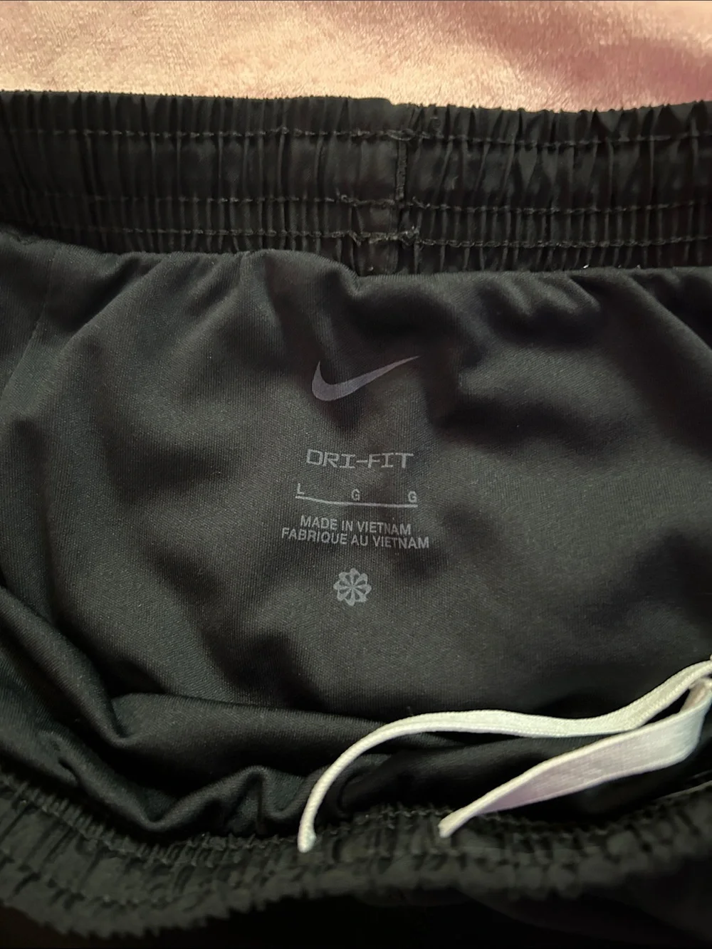 Nike Black Athletic Shorts with White Lining